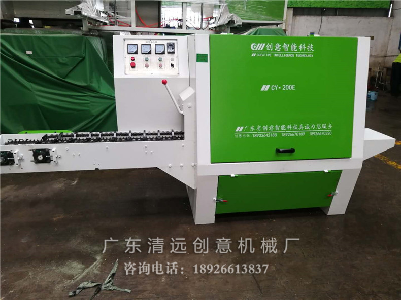 200圓木多片鋸機型，采用超薄鋸片，出材率高達80%以上