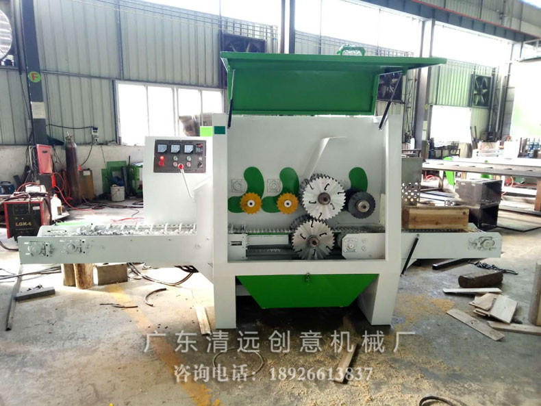 圓木多片鋸，采用超薄鋸片，出材率高達(dá)80%以上