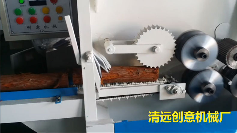 圓木多片鋸采用超薄鋸片，出材率高達(dá)80%以上