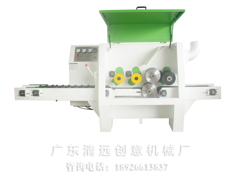 圓木多片鋸采用超薄鋸片，出材率高達(dá)80%以上