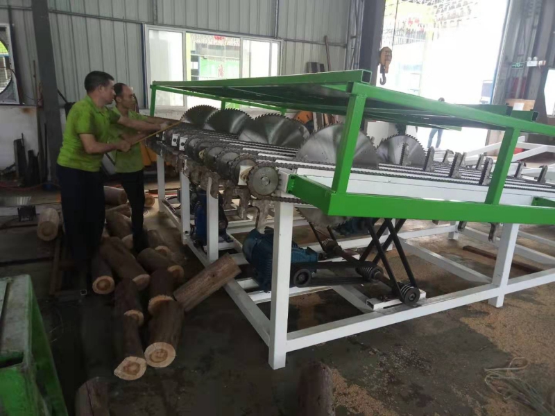 4米圓木多片鋸_全自動大小斷木機(jī)